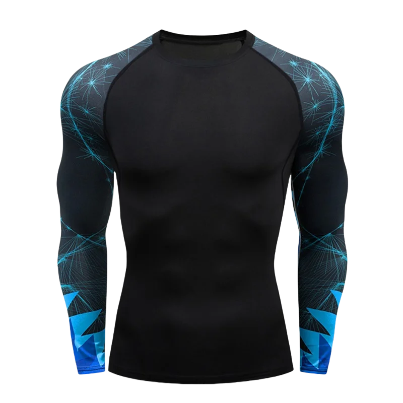 NEXAROK "VENOM" Long Sleeve Combat Rashguard – Multicolor