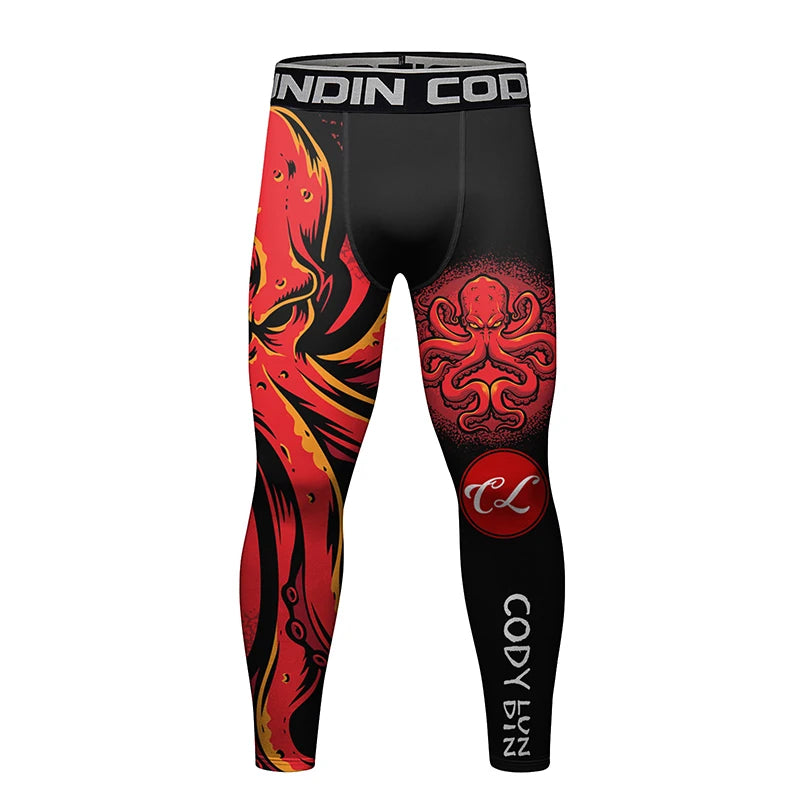 NEXAROK "BLOODLINE" Long Sleeve Combat Rashguard – Black/Red