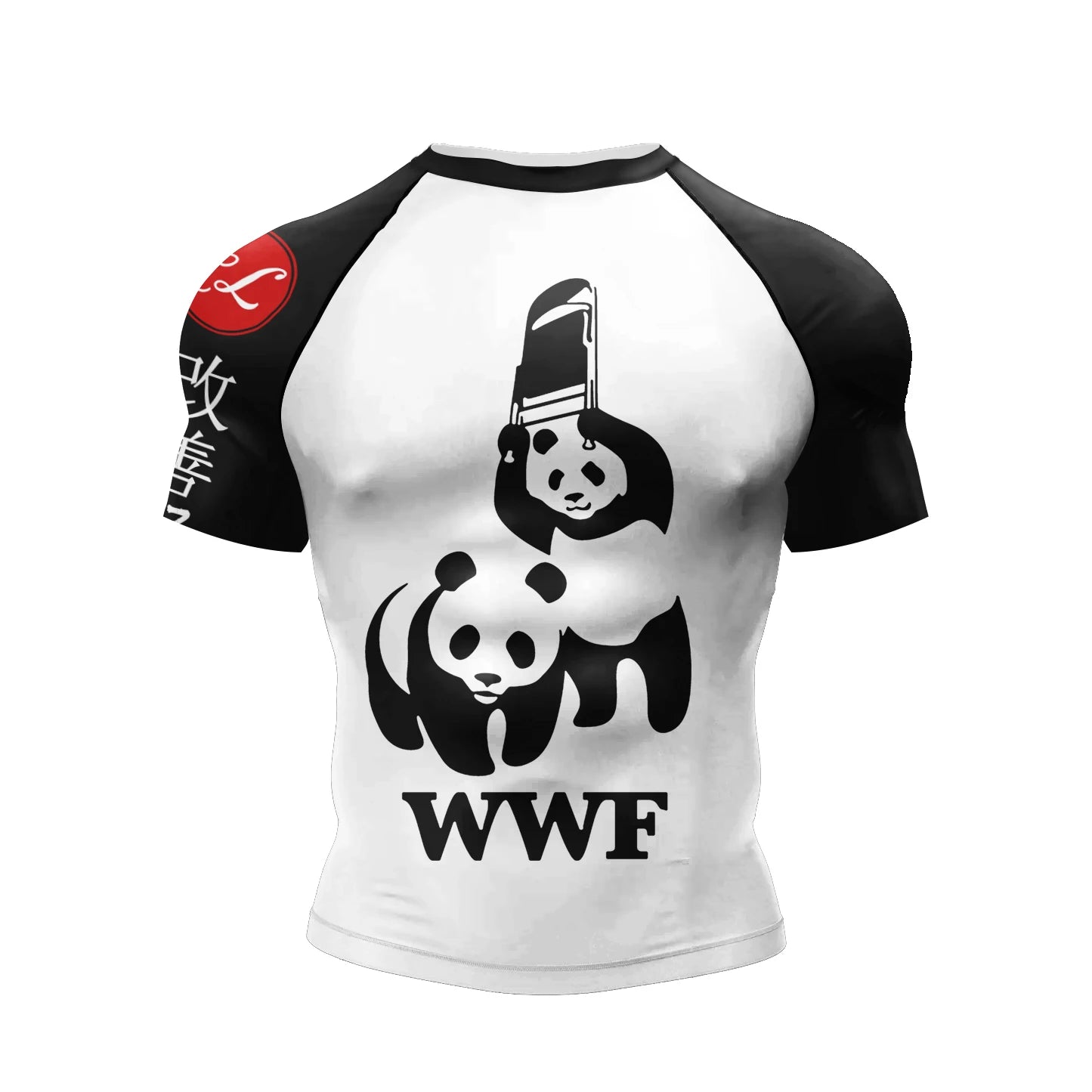 NEXAROK "VOID" Short Sleeve Combat Rashguard – Black/Red