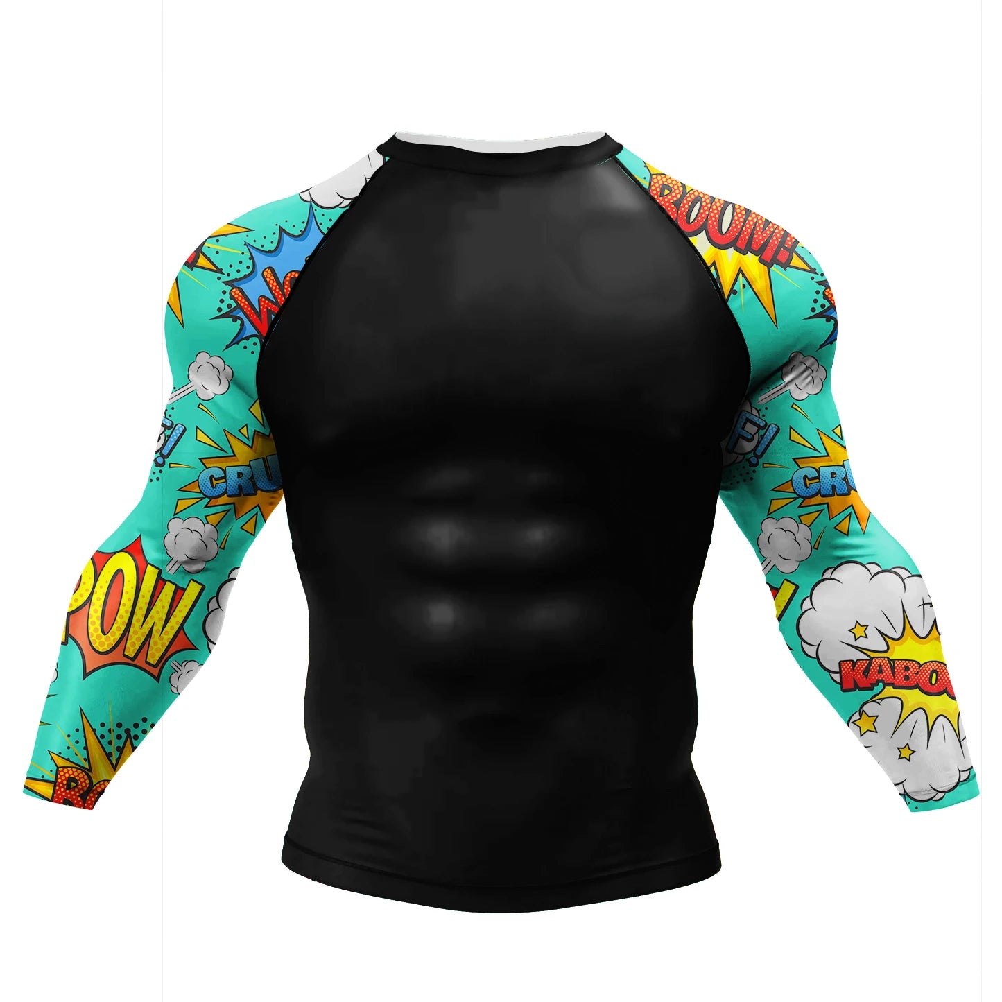NEXAROK "PHANTOM" Long Sleeve Combat Rashguard – Black