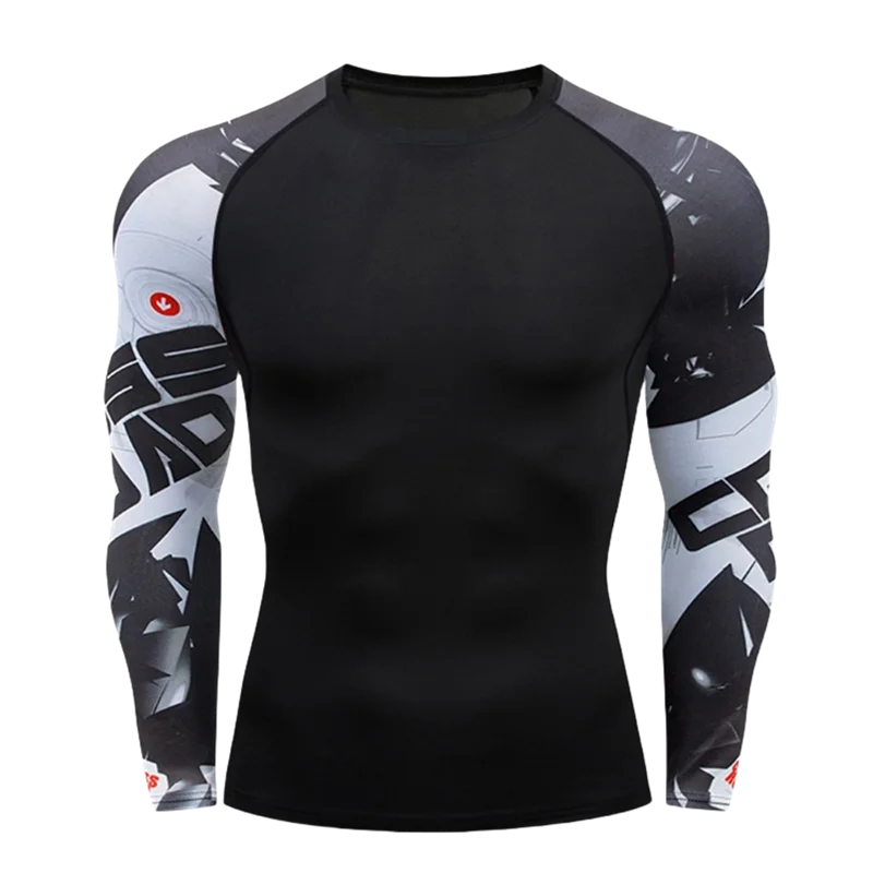 NEXAROK "VENOM" Long Sleeve Combat Rashguard – Multicolor
