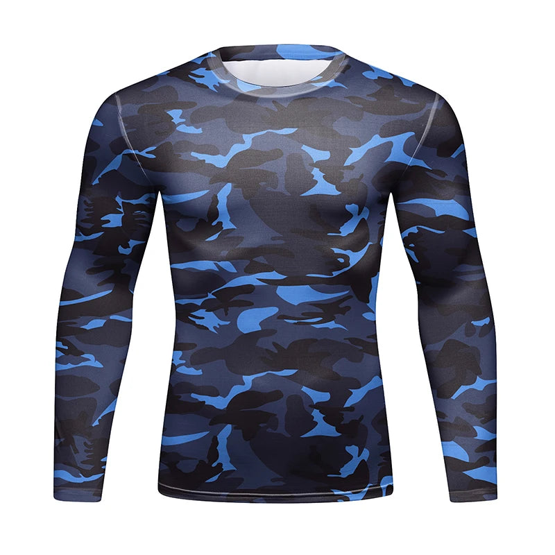 NEXAROK "PRIMAL" Long Sleeve Combat Rashguard – Multicolor