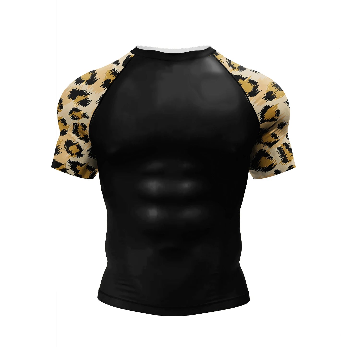 NEXAROK "VOID" Short Sleeve Combat Rashguard – Black/Red