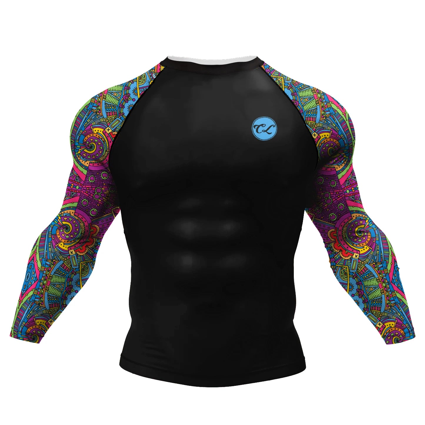 NEXAROK "PRIMAL" Long Sleeve Combat Rashguard – Multicolor