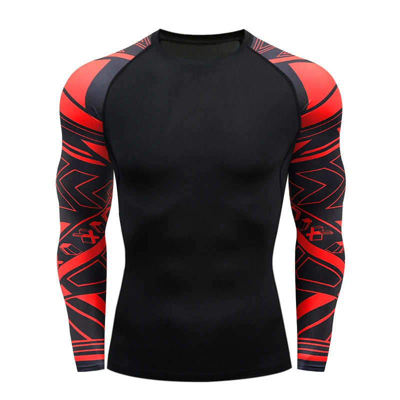NEXAROK "VENOM" Long Sleeve Combat Rashguard – Multicolor