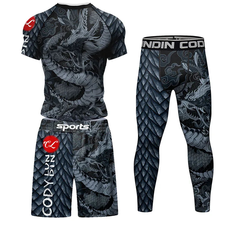 NEXAROK "BERSERK" Long Sleeve Combat Rashguard – Black/Charcoal