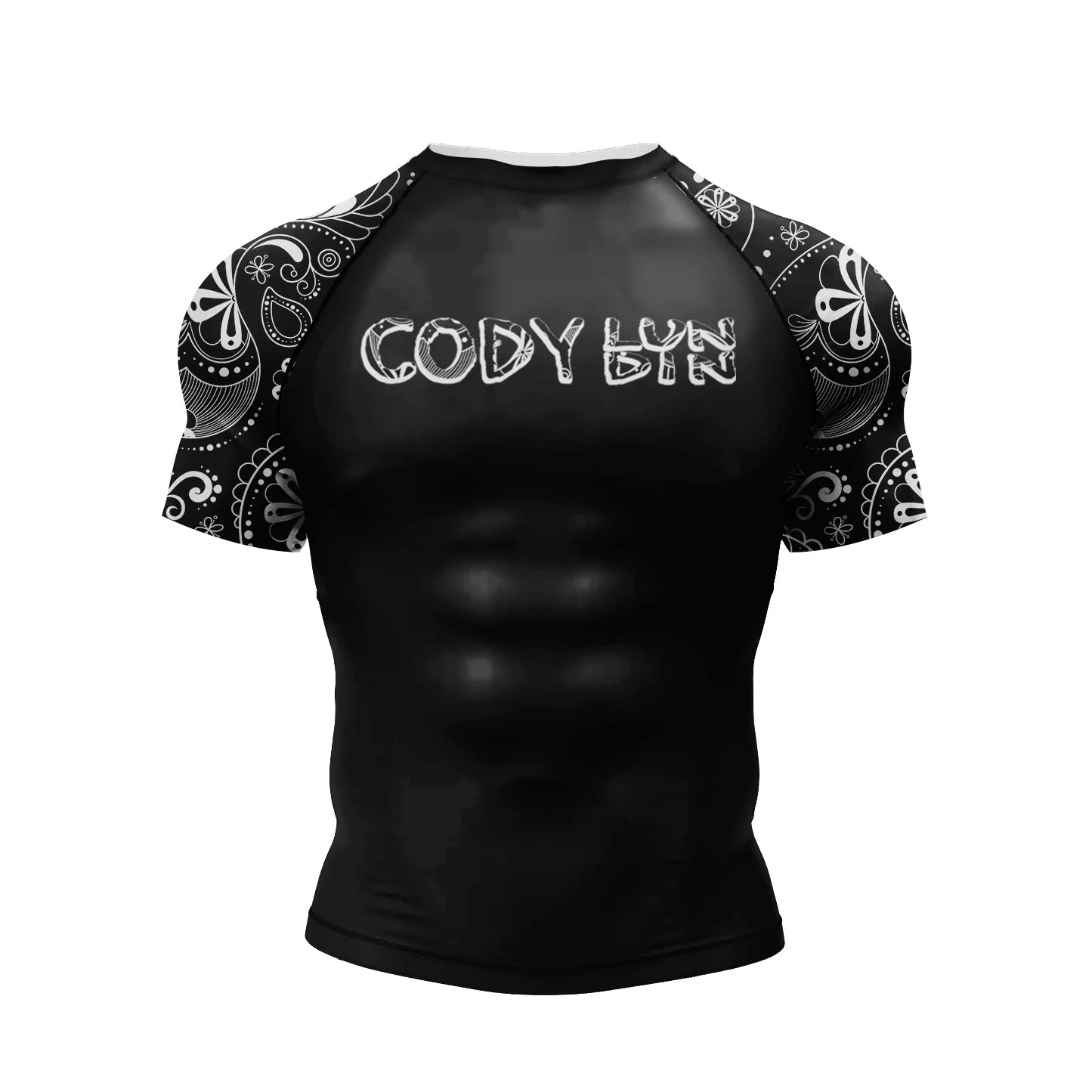 NEXAROK "VOID" Short Sleeve Combat Rashguard – Black/Red