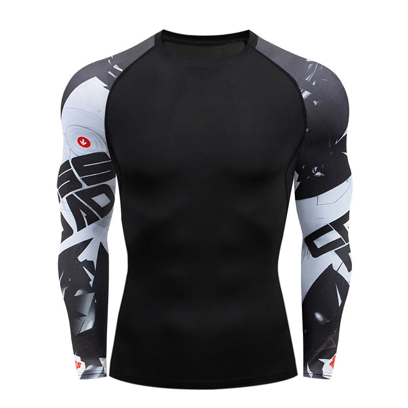 NEXAROK "VENOM" Long Sleeve Combat Rashguard – Multicolor