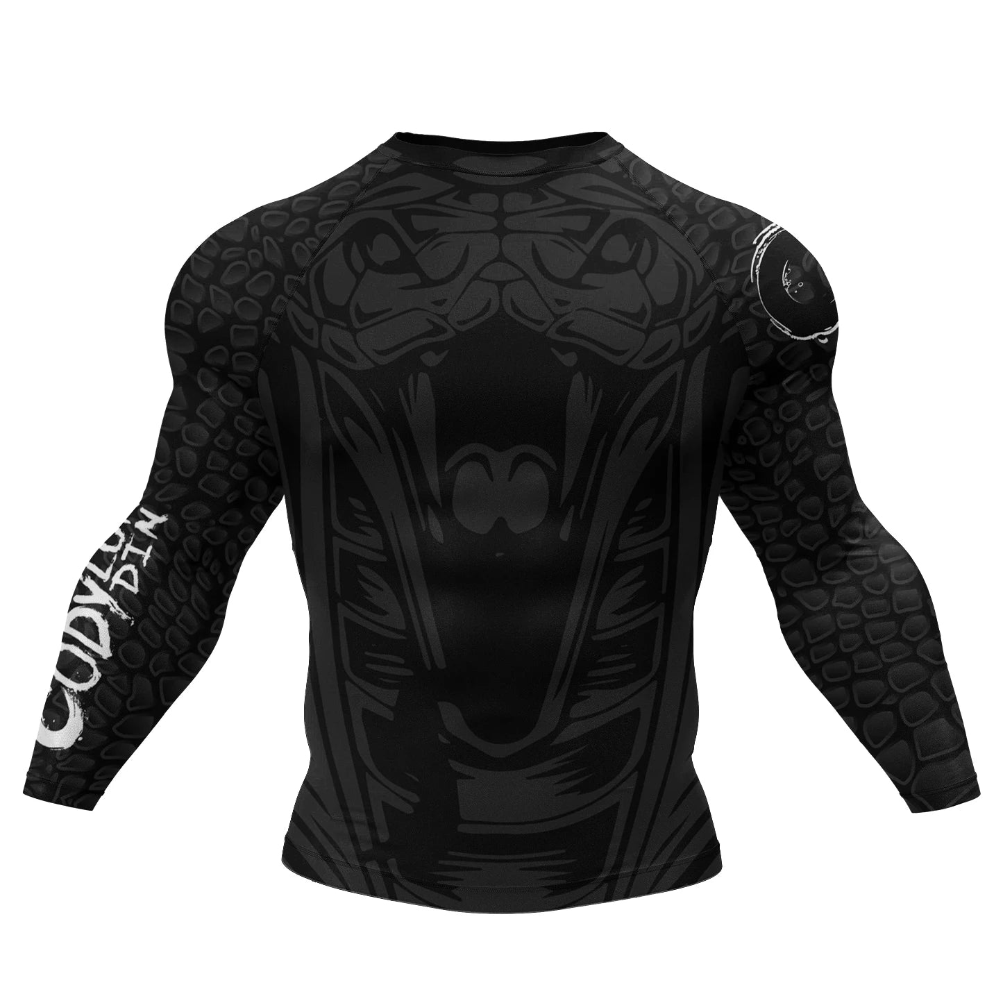 NEXAROK "SHADOW" Long Sleeve Combat Rashguard – White/Black