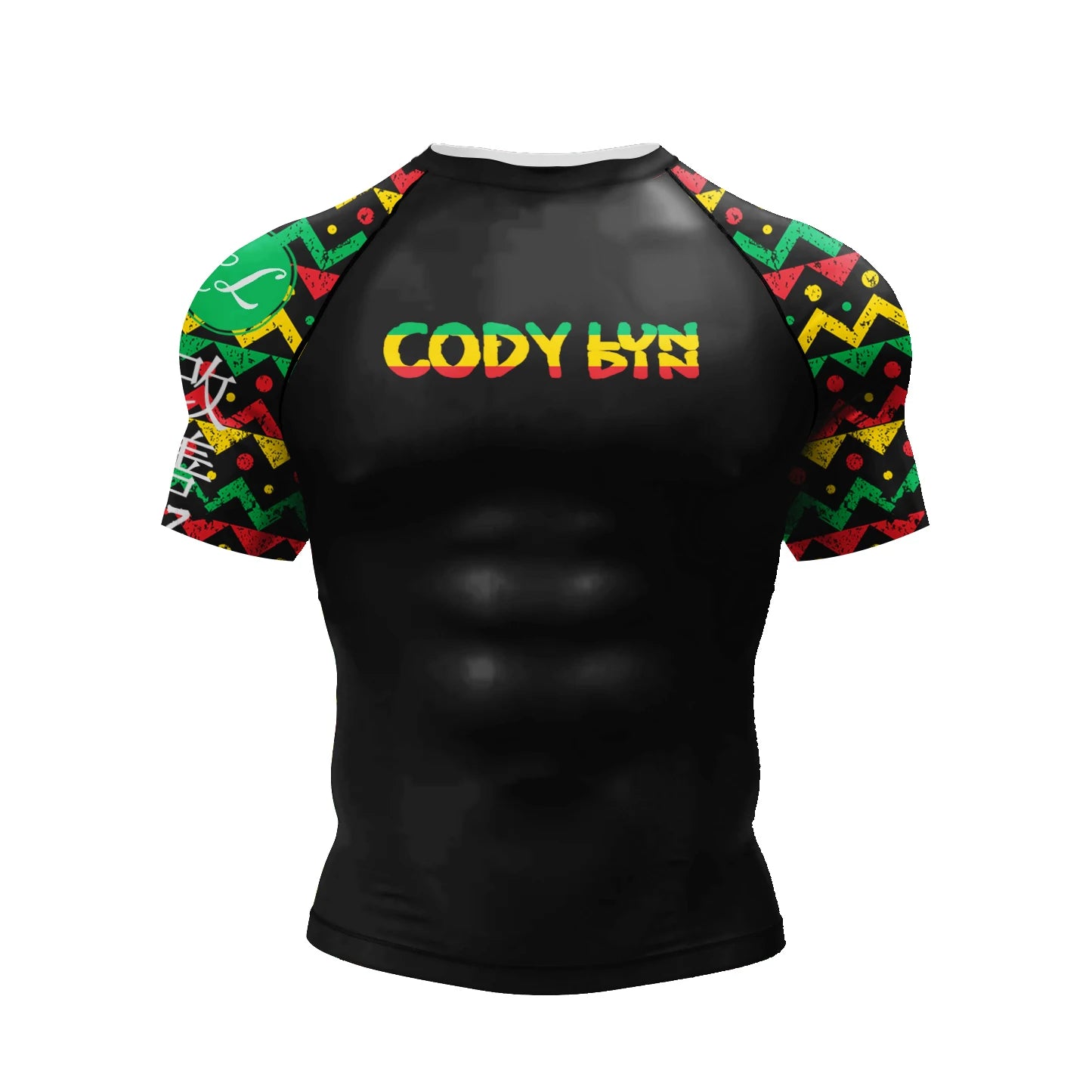 NEXAROK "VOID" Short Sleeve Combat Rashguard – Black/Red