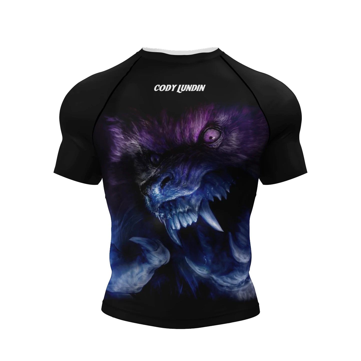 NEXAROK "VOID" Short Sleeve Combat Rashguard – Black/Red