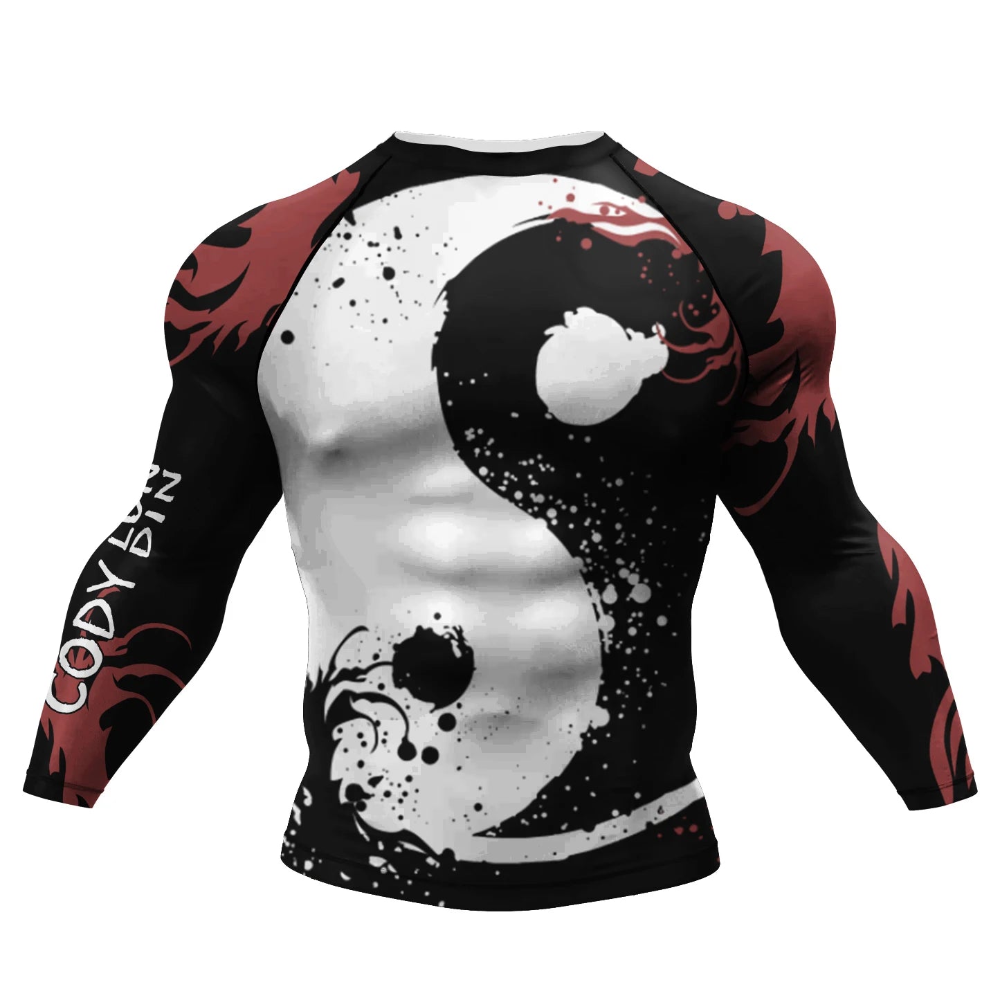 NEXAROK "PHANTOM" Long Sleeve Combat Rashguard – Black