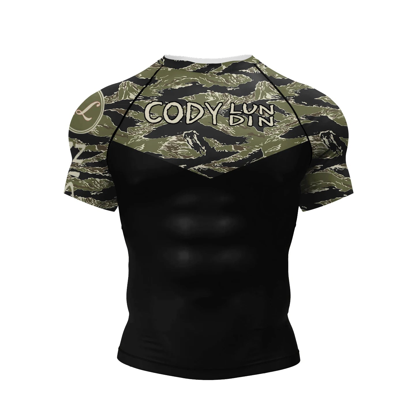NEXAROK "VOID" Short Sleeve Combat Rashguard – Black/Red