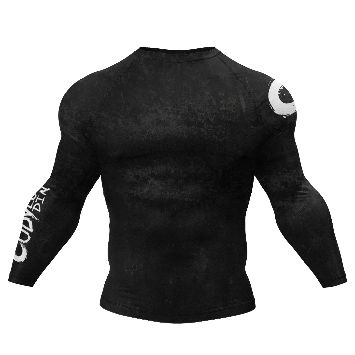 NEXAROK "SHADOW" Long Sleeve Combat Rashguard – White/Black