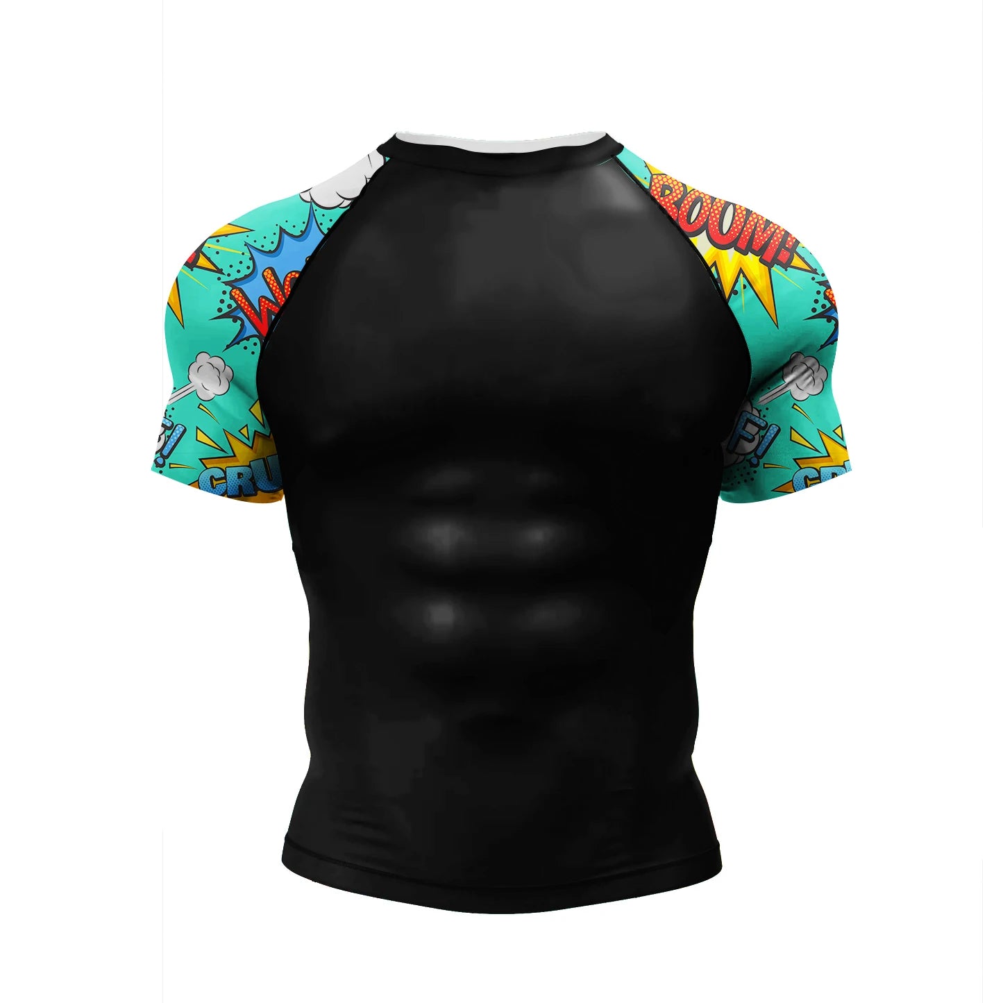 NEXAROK "VOID" Short Sleeve Combat Rashguard – Black/Red