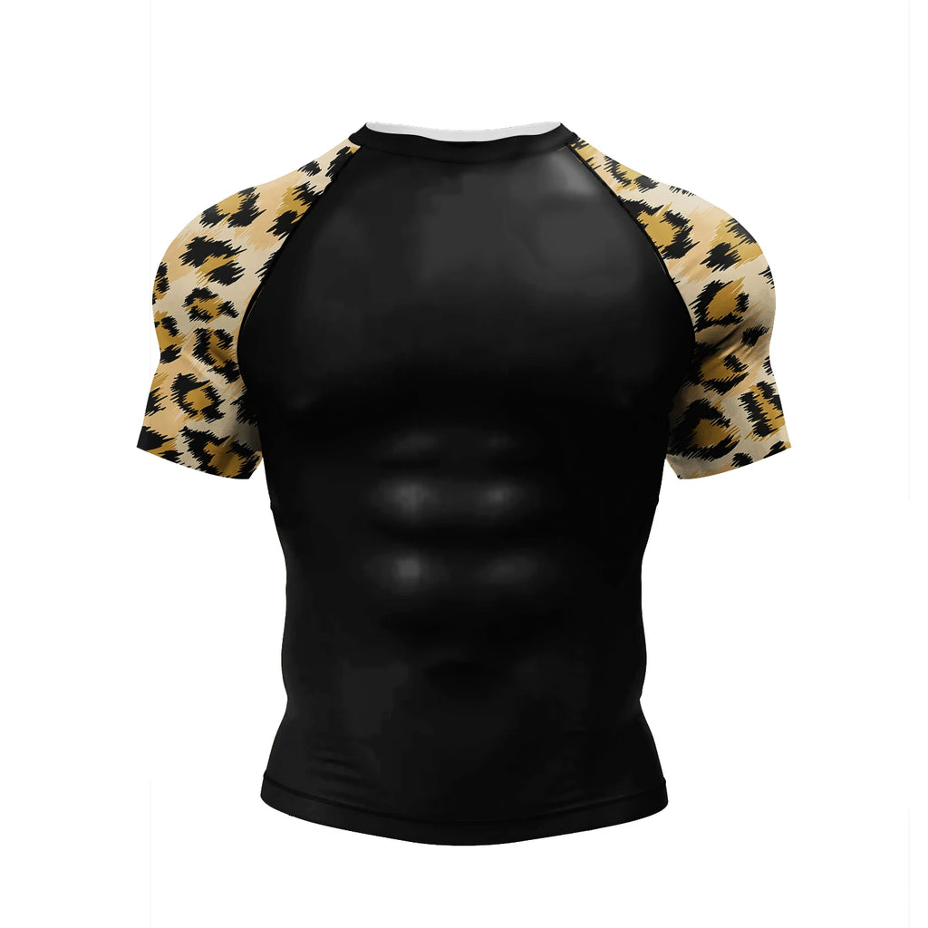 NEXAROK "VOID" Short Sleeve Combat Rashguard – Black/Red
