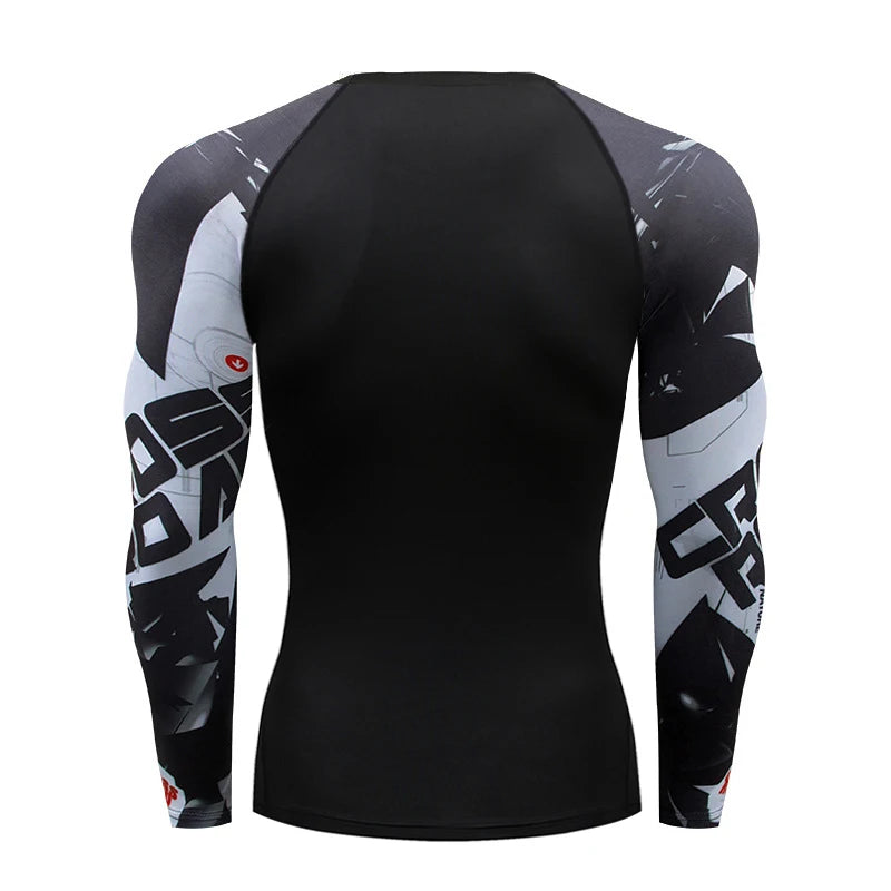 NEXAROK "VENOM" Long Sleeve Combat Rashguard – Multicolor