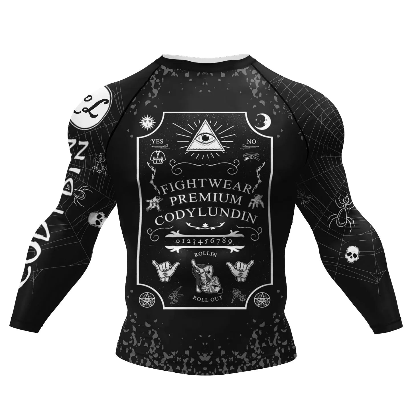 NEXAROK "PHANTOM" Long Sleeve Combat Rashguard – Black