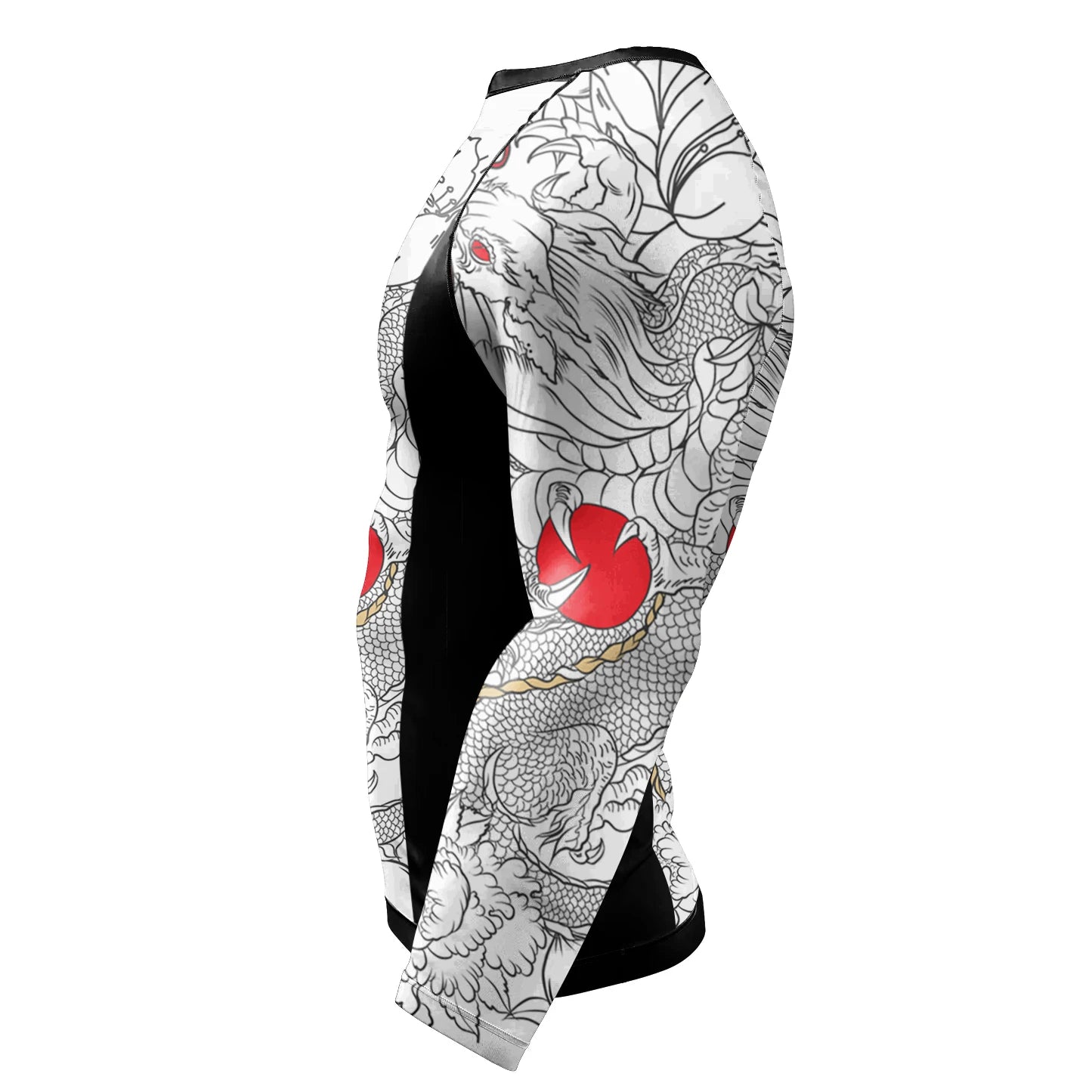 NEXAROK "PHANTOM" Long Sleeve Combat Rashguard – Black