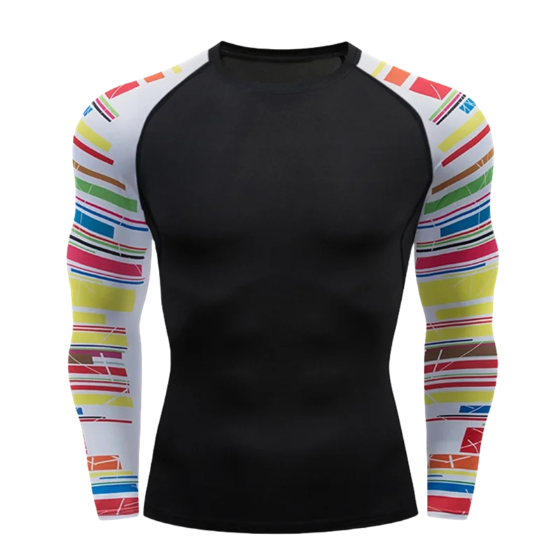 NEXAROK "VENOM" Long Sleeve Combat Rashguard – Multicolor