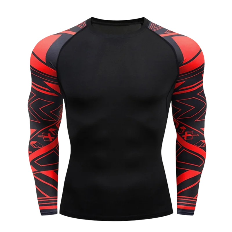 NEXAROK "VENOM" Long Sleeve Combat Rashguard – Multicolor