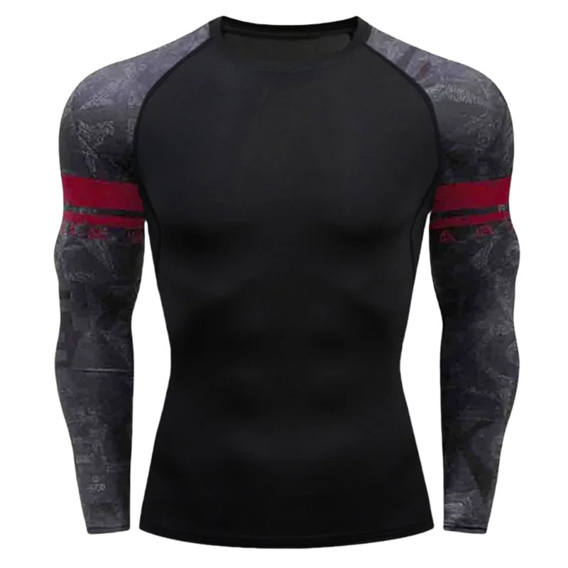 NEXAROK "VENOM" Long Sleeve Combat Rashguard – Multicolor