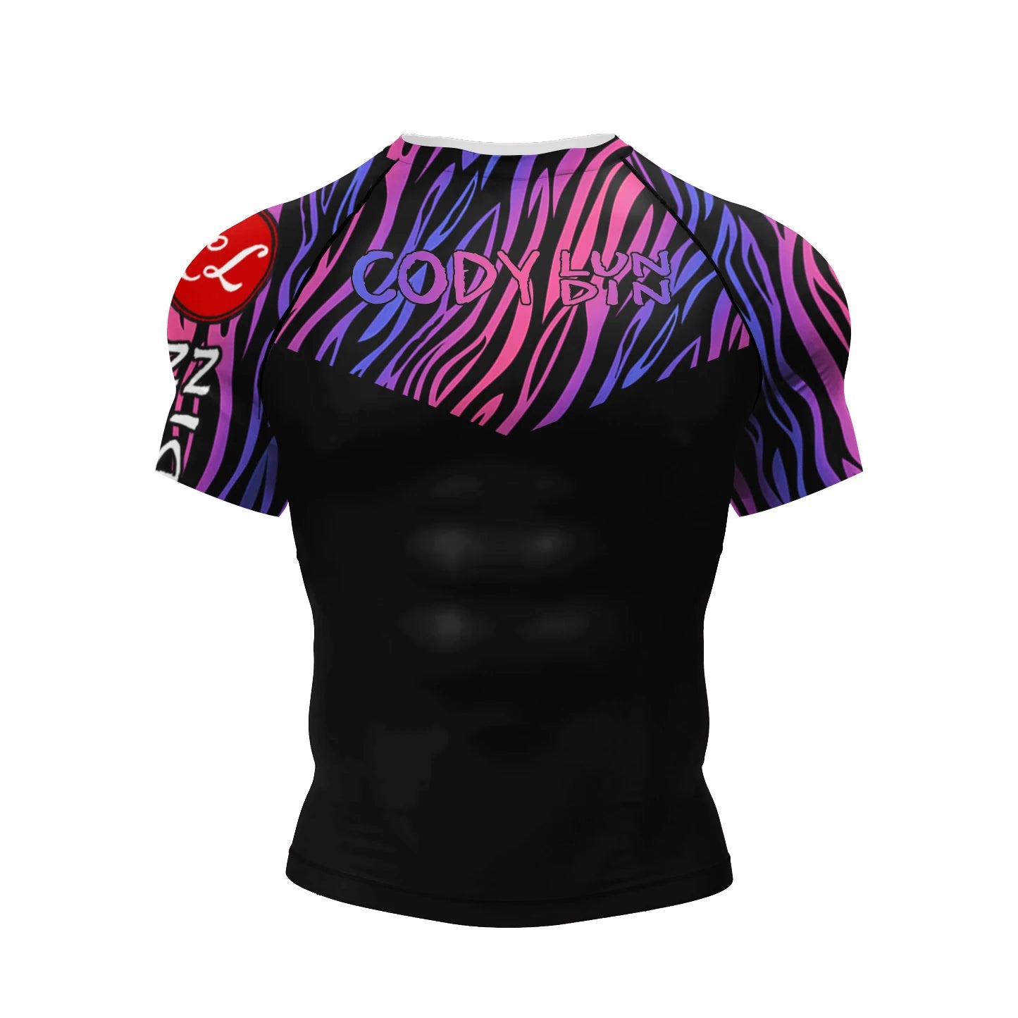 NEXAROK "VOID" Short Sleeve Combat Rashguard – Black/Red
