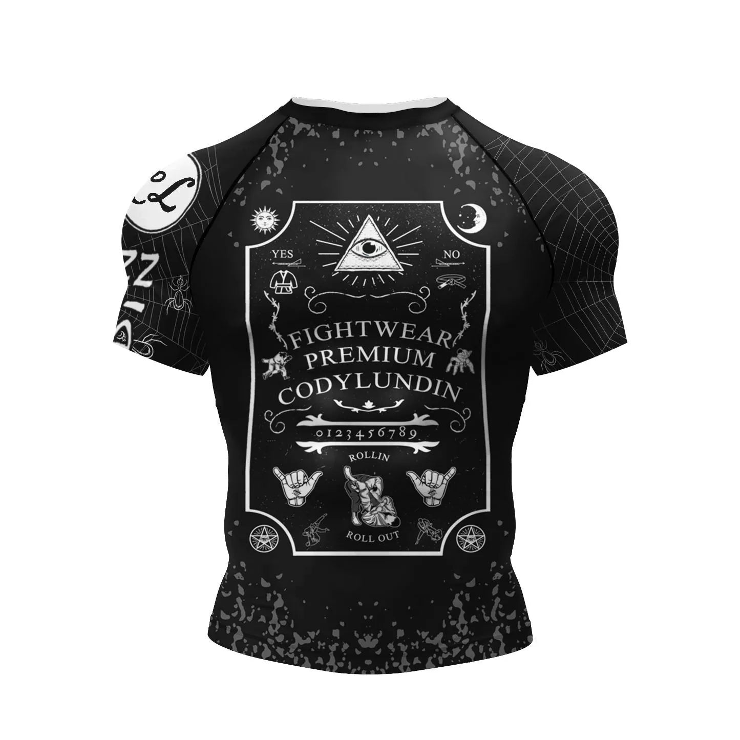 NEXAROK "VOID" Short Sleeve Combat Rashguard – Black/Red