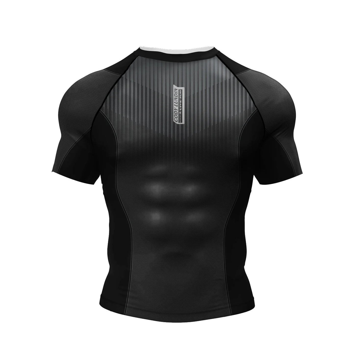 NEXAROK "VOID" Short Sleeve Combat Rashguard – Black/Red