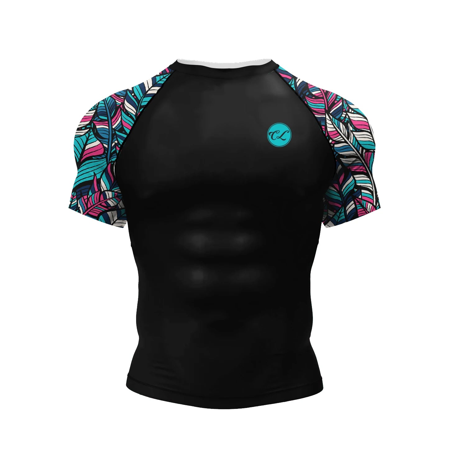 NEXAROK "VOID" Short Sleeve Combat Rashguard – Black/Red