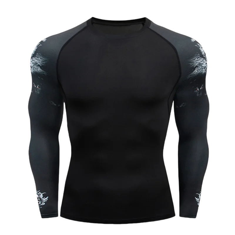 NEXAROK "VENOM" Long Sleeve Combat Rashguard – Multicolor