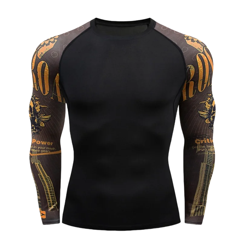 NEXAROK "VENOM" Long Sleeve Combat Rashguard – Multicolor